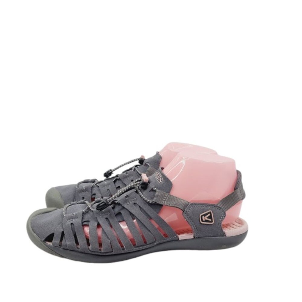 Keen Women's Gray Cypress 1011566 Suede Cross Strap Breathe Fisherman Sandal 10
